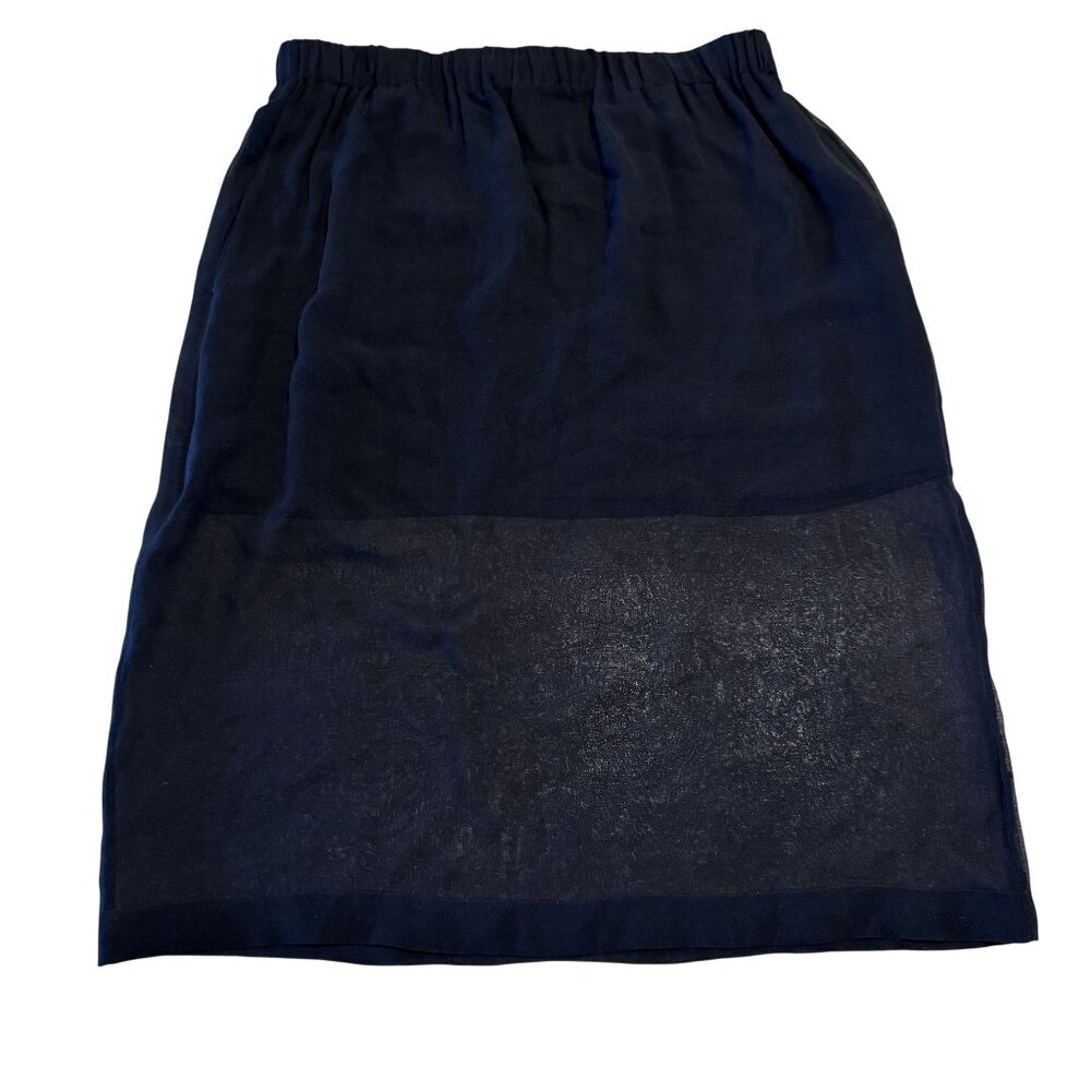 John Rocha Black Elastic Waist Skirt Women's Size UK 12